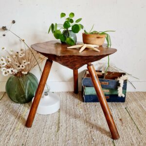 Table en bois ancienne tripode