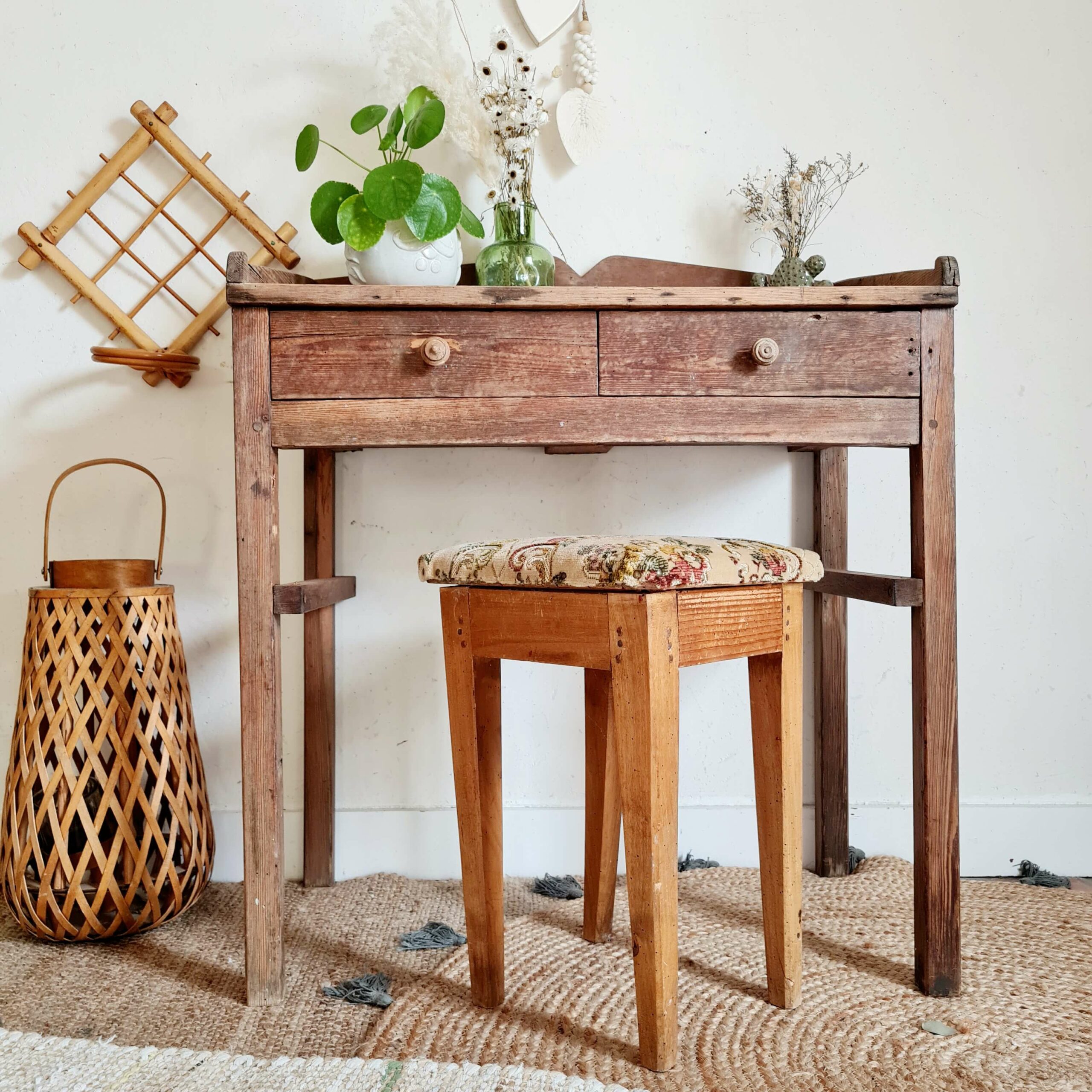 Table de métier ou établi d'atelier ancien - Factory Vintage