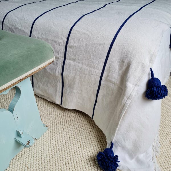 Pour réchauffer un lit, ce plaid marocain en coton de belle qualité sera parfait