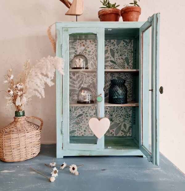 Armoire à pharmacie petite vitrine ancienne rénovée