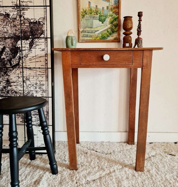 petite table de ferme en bois ancienne