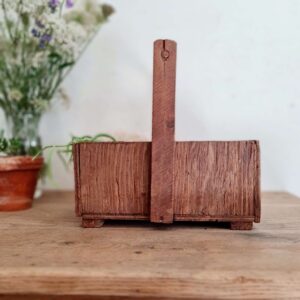 Caisse à outils ancienne en bois ' fabrication artisanale
