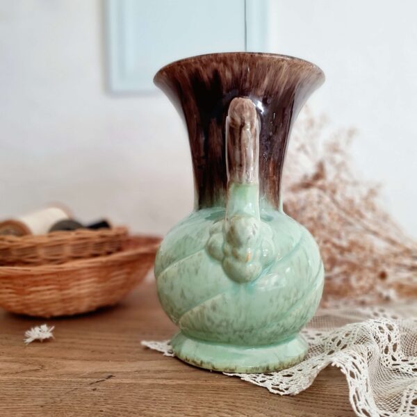 Vase ancien bleu turquoise