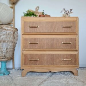 Commode vintage bois brut