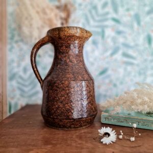 Pichet en grès vernissé - poterie ancienne