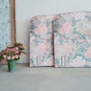Têtes de lit vintage fleuries rose