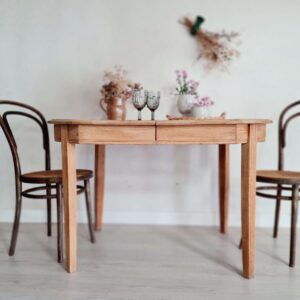 Table en bois brut Art déco