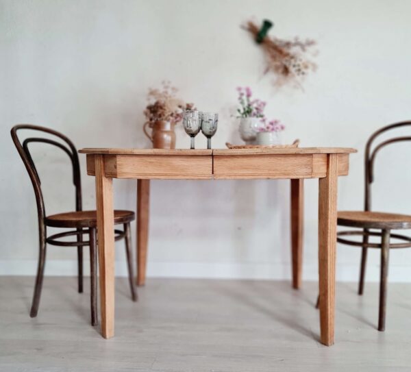 Table en bois brut Art déco