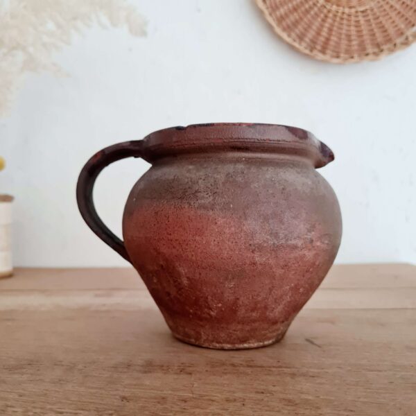 Pichet en terre cuite - poterie ancienne