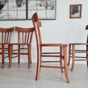 4 chaises bistrot, années 40