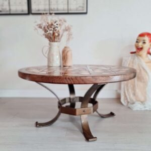 Table basse ronde céramique
