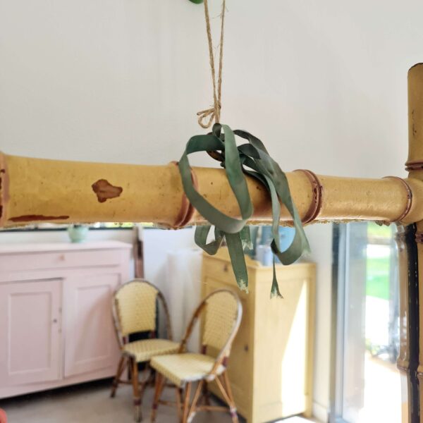 Miroir bambou ancien