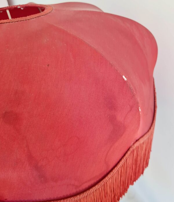 Lampe palmier rouge ancienne