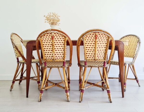 Table scandinave piétement compas - rallonges