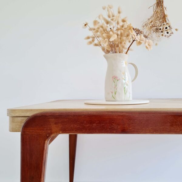 Table scandinave piétement compas - rallonges