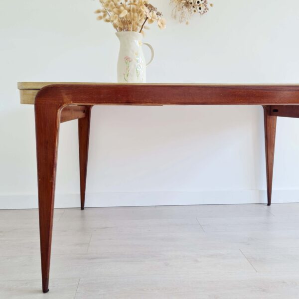 Table scandinave piétement compas - rallonges