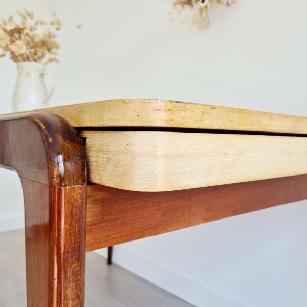 Table scandinave piétement compas - rallonges