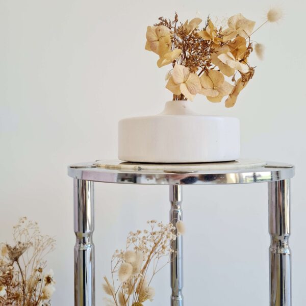 Table marbre chrome ancienne