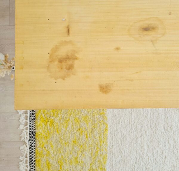 Table de ferme ancienne blanche