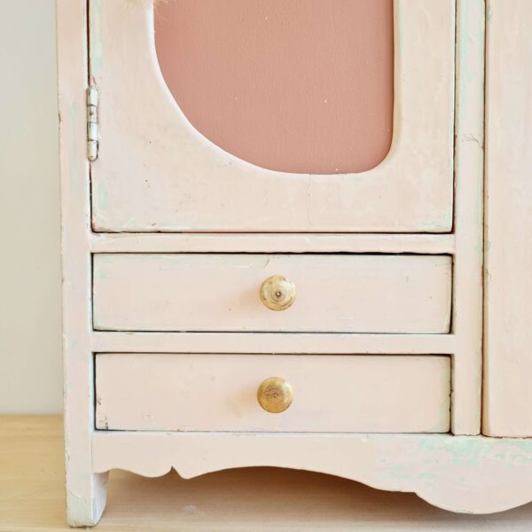 Armoire pharmacie en bois rose