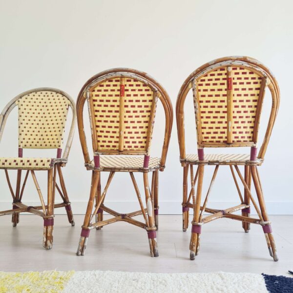 Chaises bistrot rotin Hardy