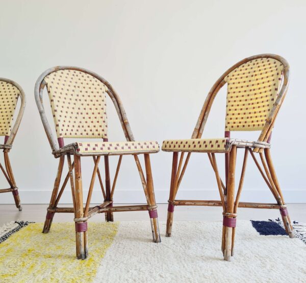 Chaises bistrot rotin Hardy