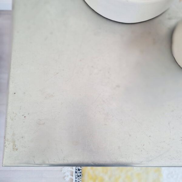 Table de métier bois et zinc