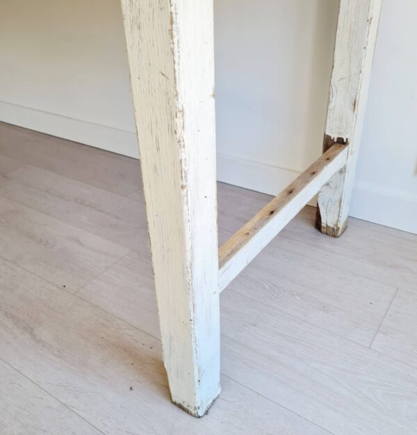 Table de métier bois et zinc