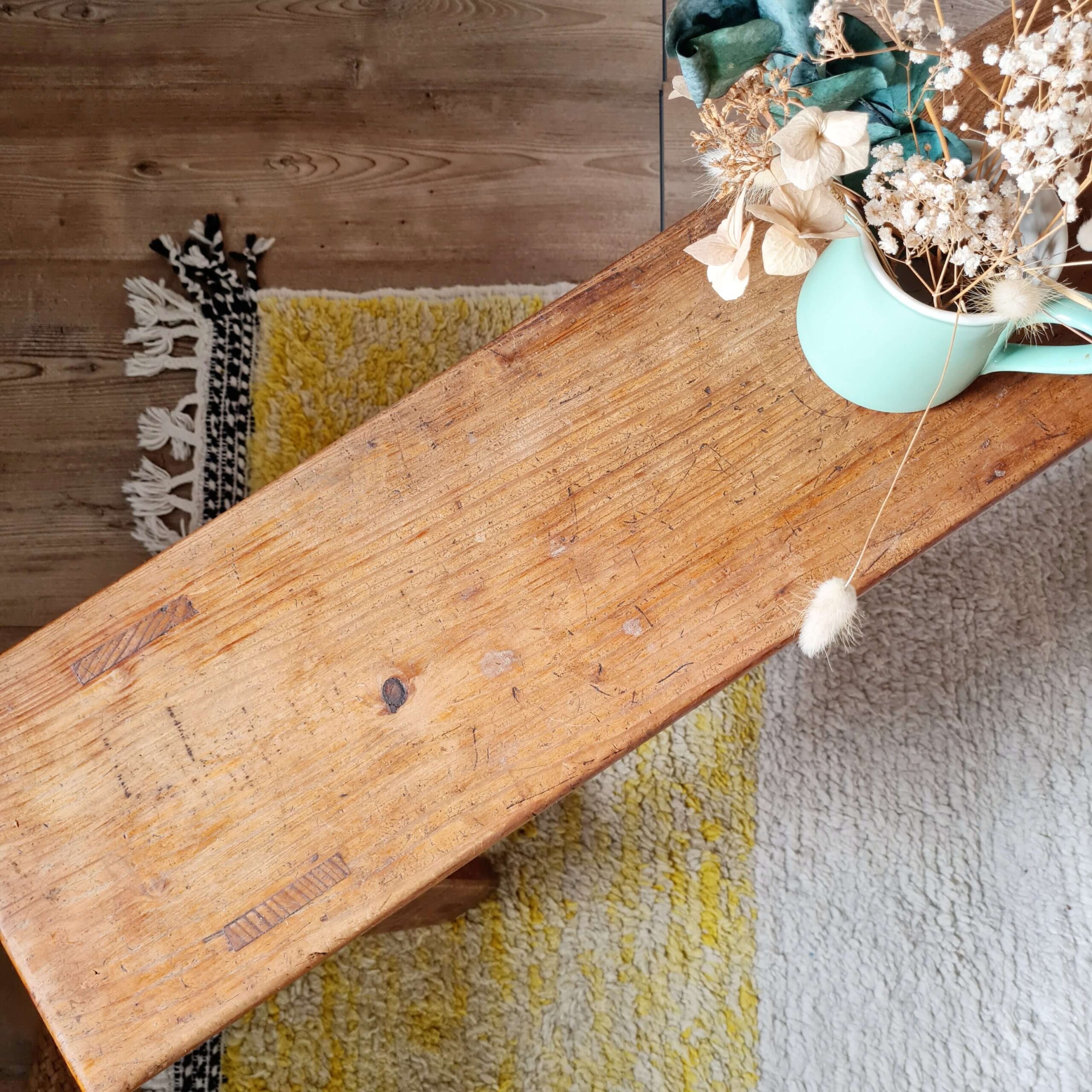 Banc de ferme ancien L130