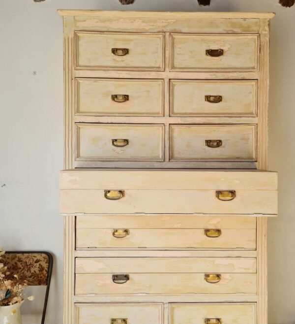 Meuble de métier mercerie commode ancienne