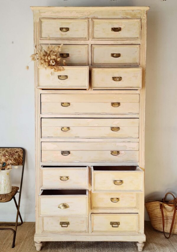 Meuble de métier mercerie commode ancienne