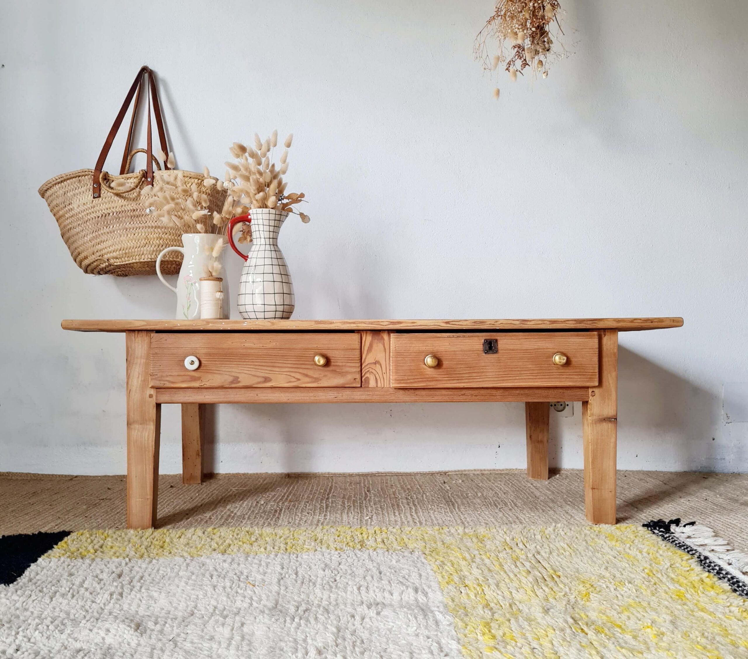 Table de ferme basse ancienne