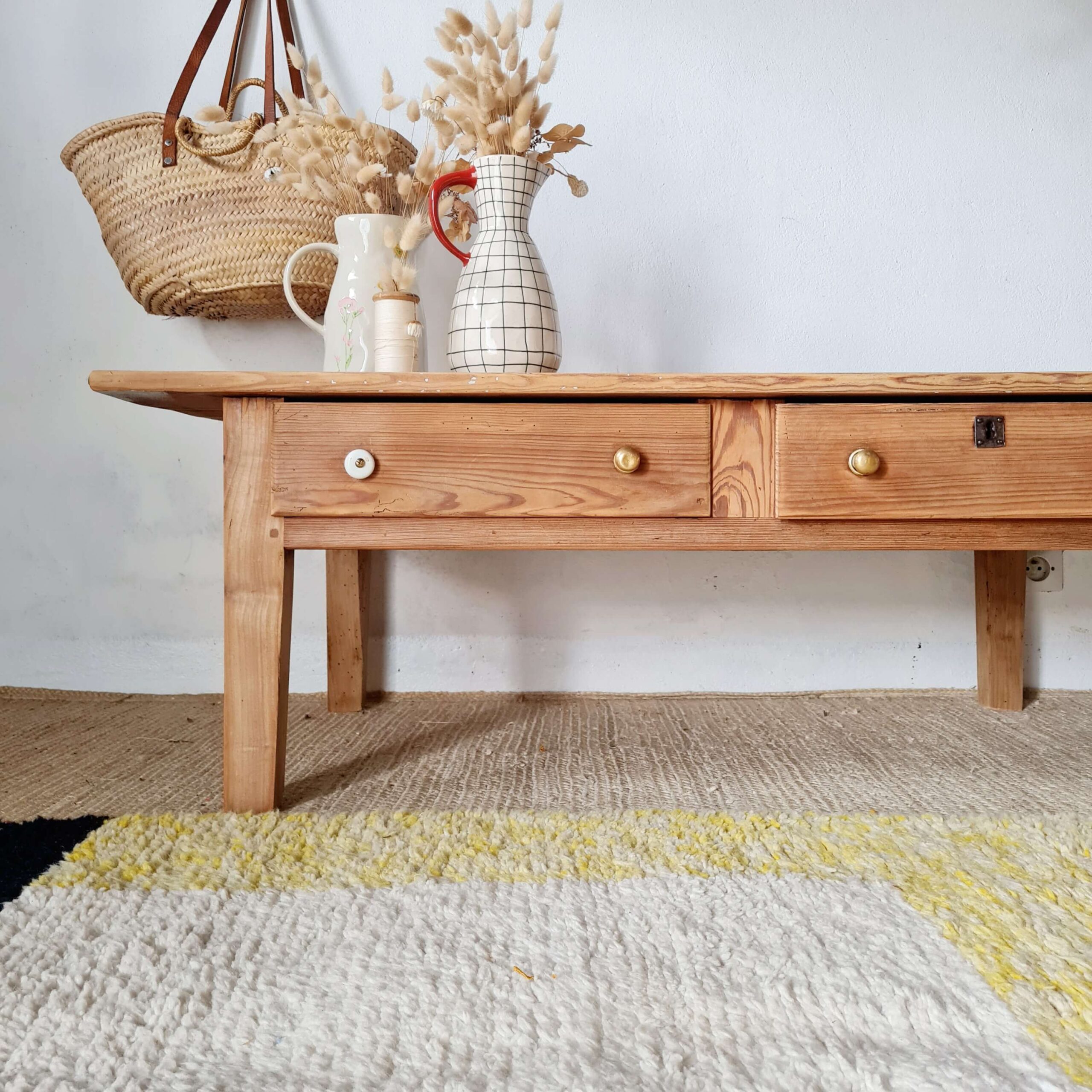 Table de ferme basse ancienne