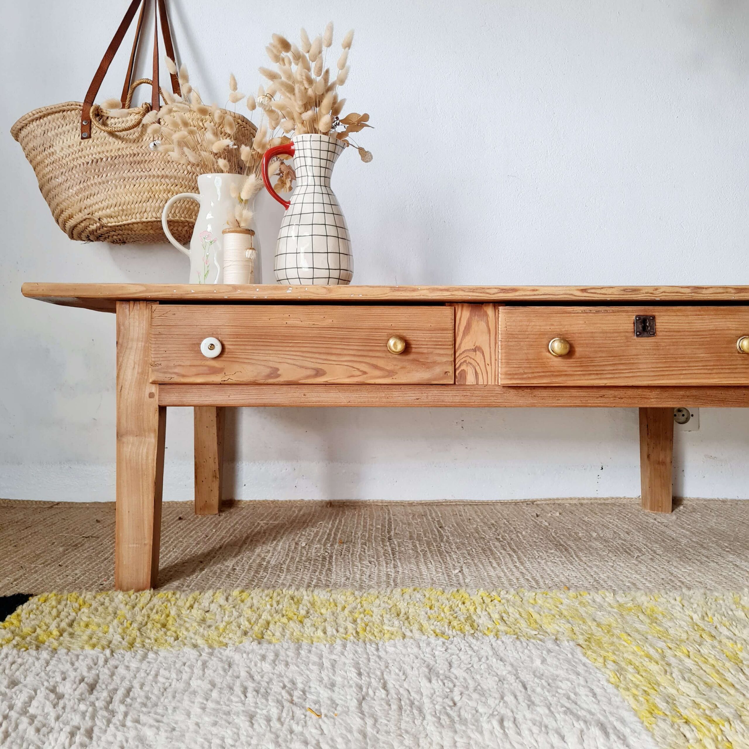 Table de ferme basse ancienne