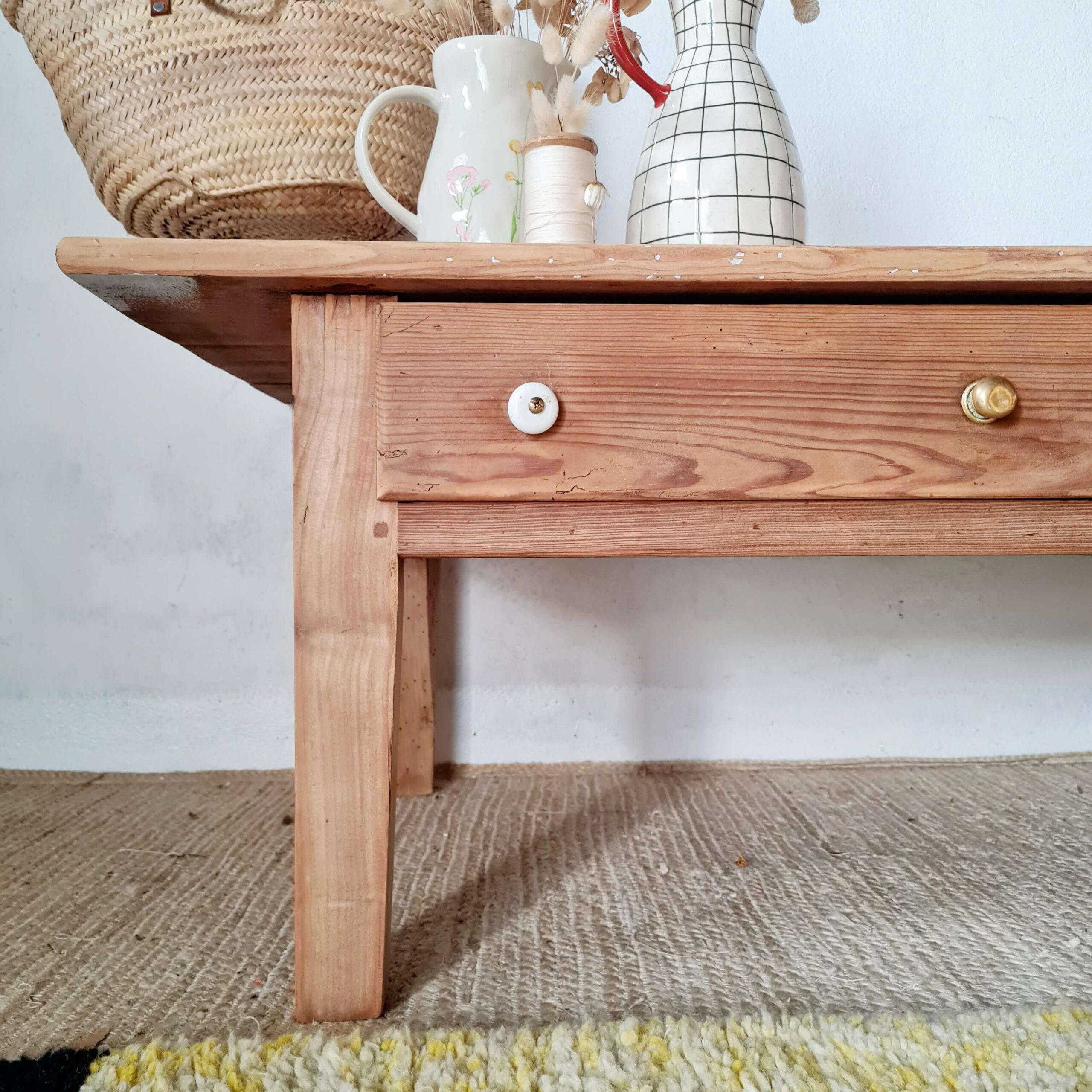 Table de ferme basse ancienne