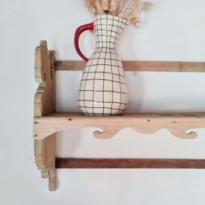 Etagère murale ancienne bois patiné