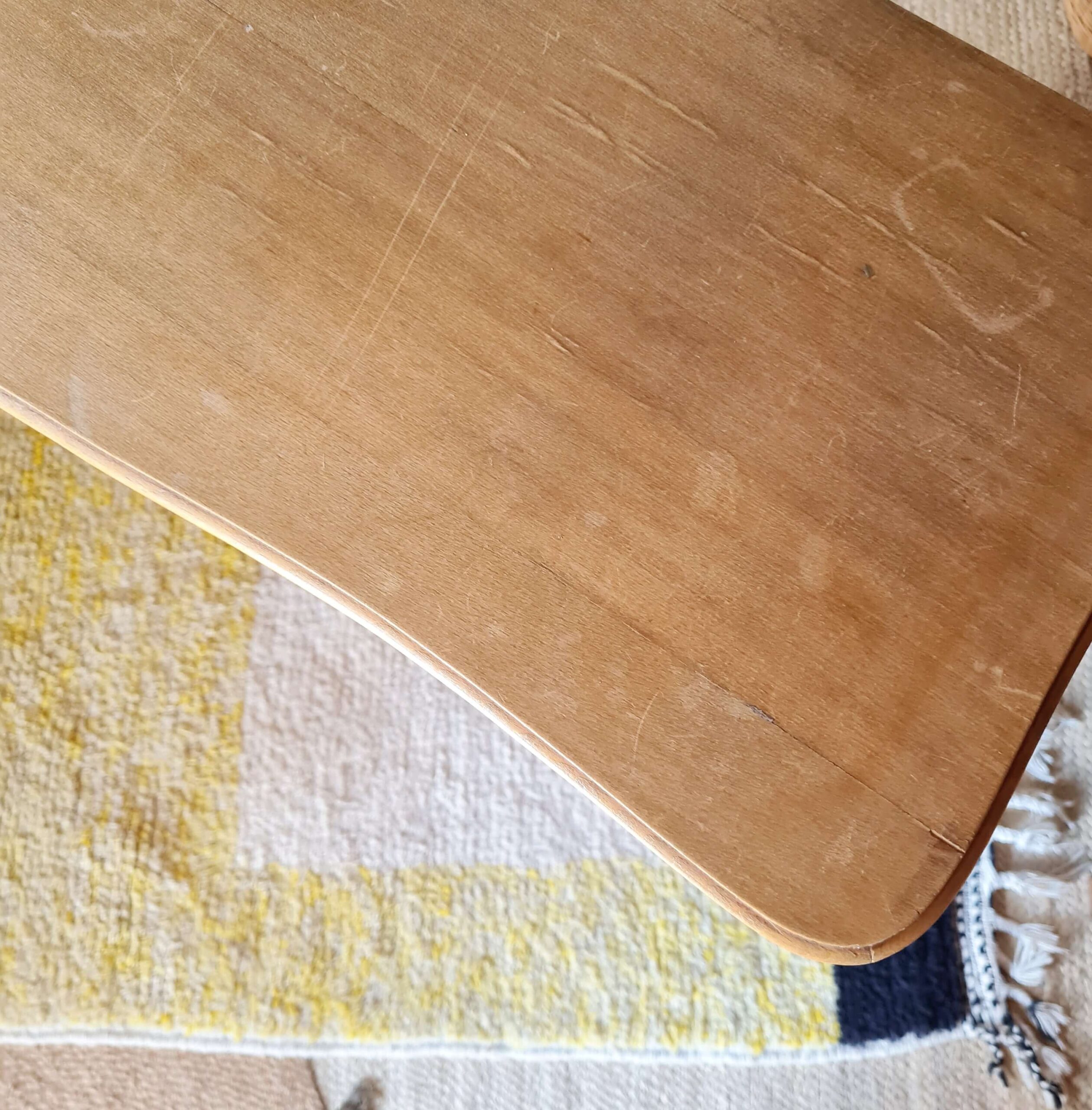 Bibus ancien en bois coloris miel - bibliothèque ancienne