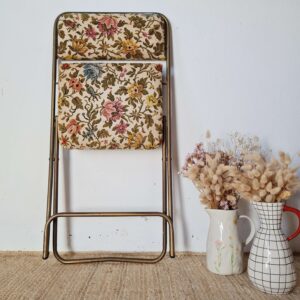 Chaise pliante Lafuma Chantazur motifs fleuris