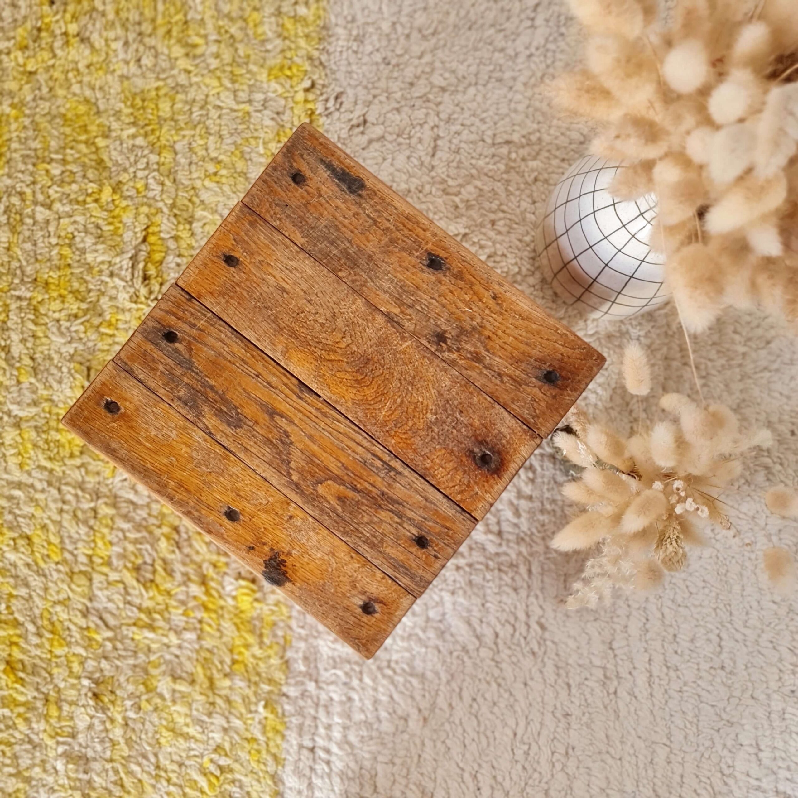 Banc de ferme mini en bois massif