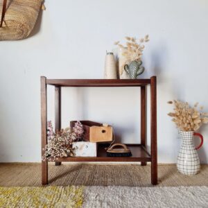 Table ancienne double plateaux