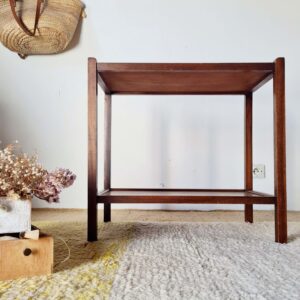 Table en bois ancienne à double plateaux